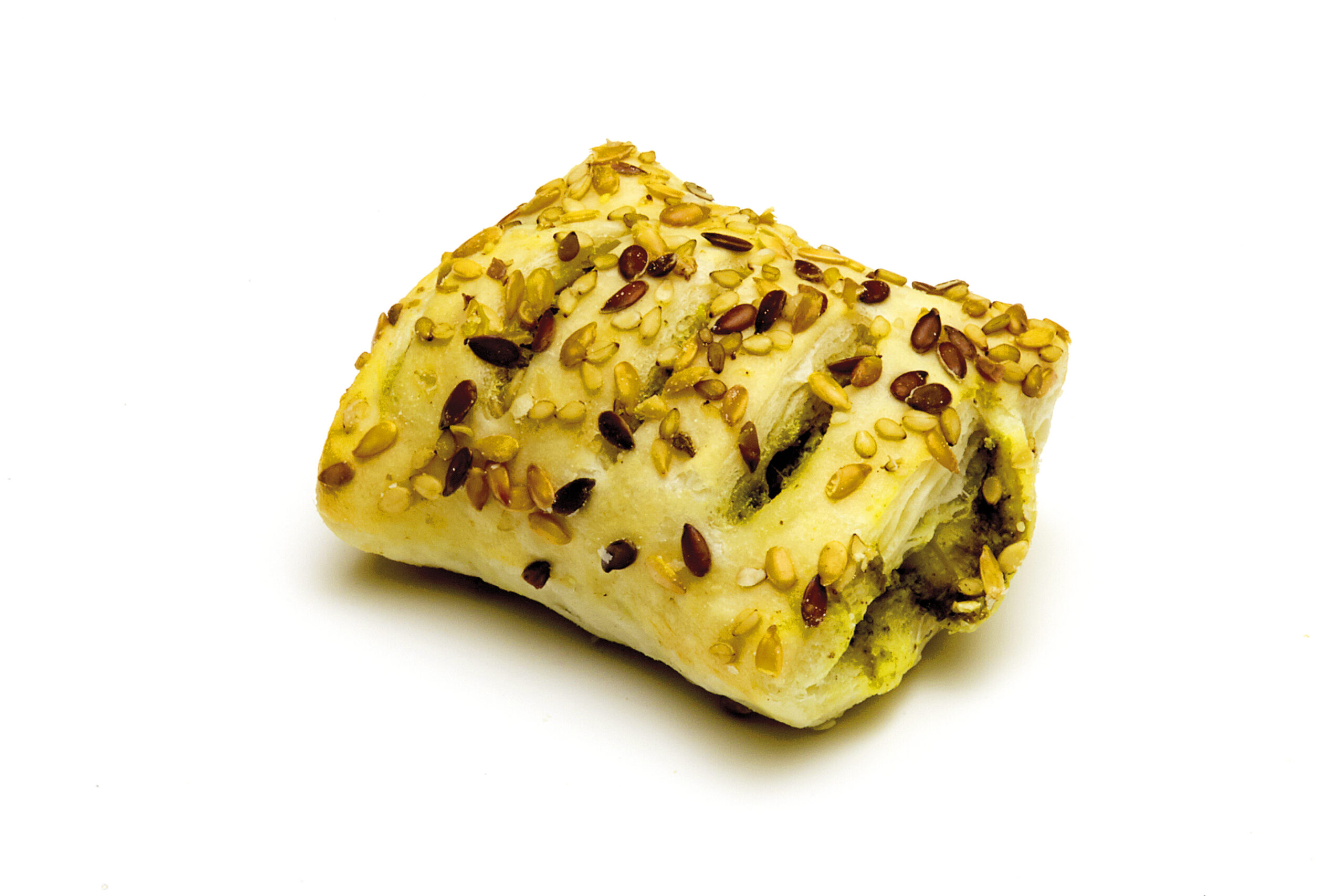 mini delizia con semi ripiena con ricotta e spinaci