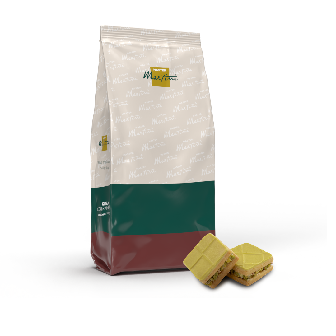 Sacchetto surrogato in dischi pistacchio Gran Centramerica per cioccolatieri professionisti