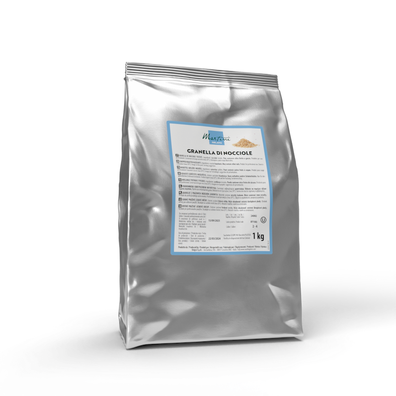 sacchetto di granella di nocciole per gelateria per gelatieri professionisti