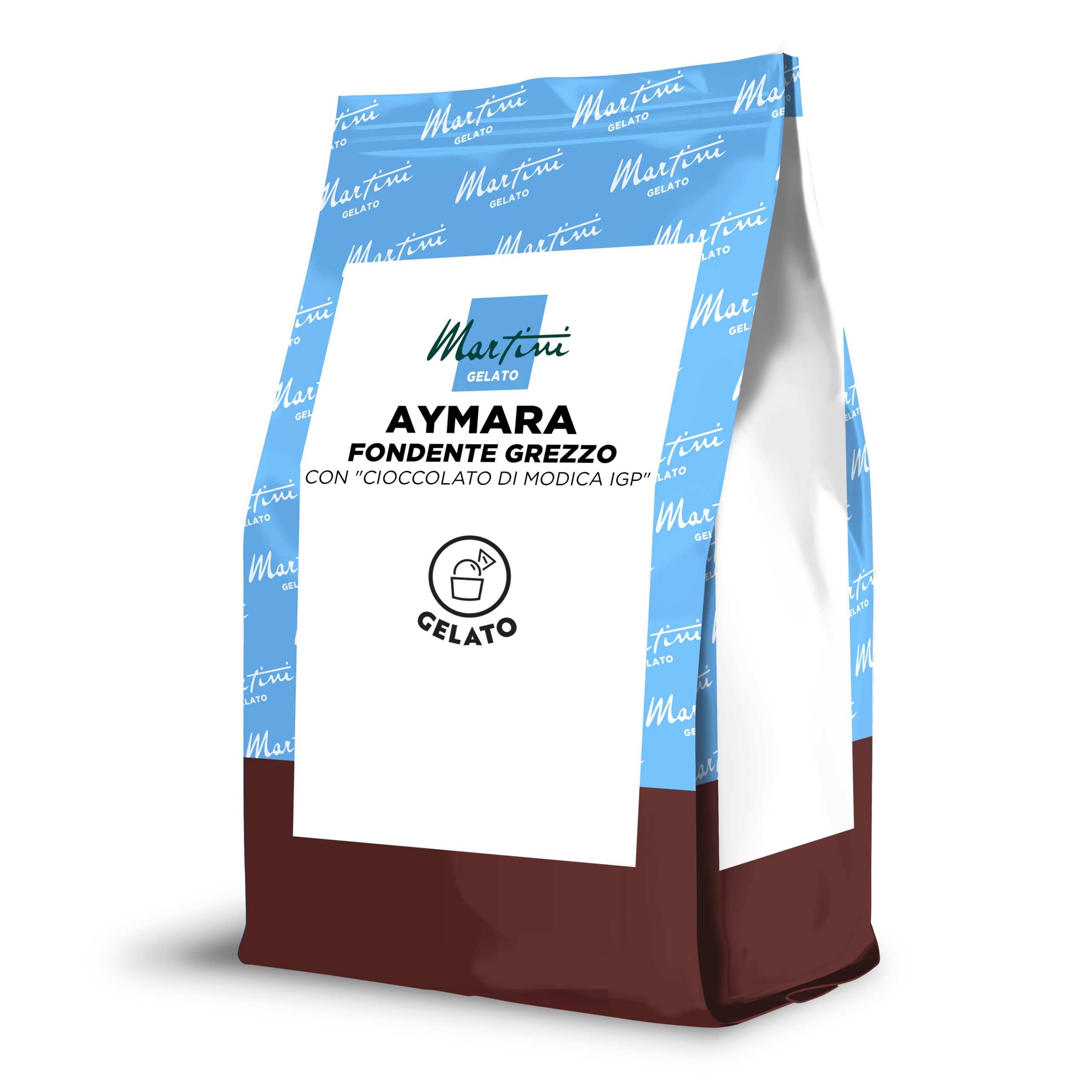 sacchetto di base per gelato aymara fondente grezzo  per gelateria per geltieri professionisti