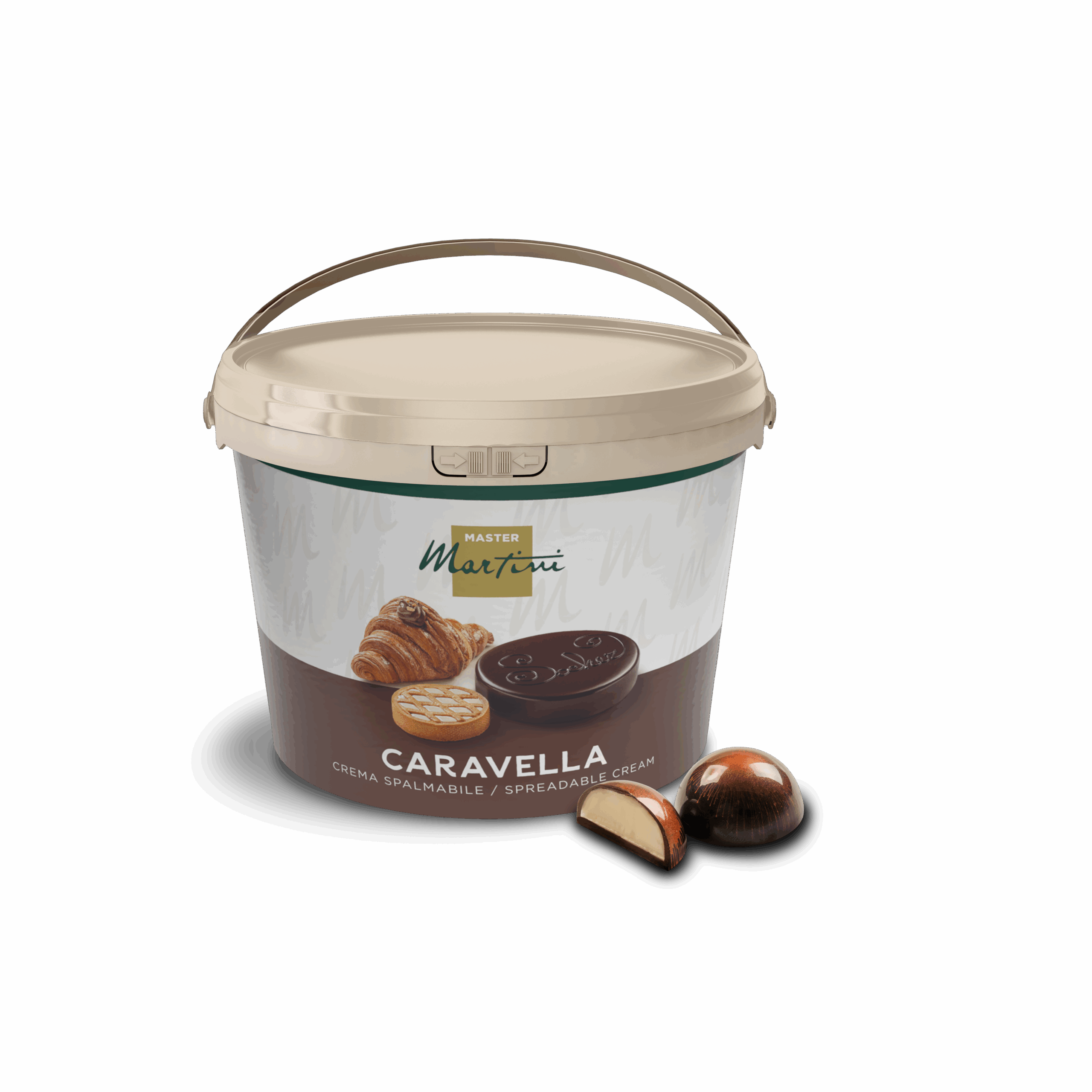 crema spalmabile cioccolato bianco secchiello caravella easy