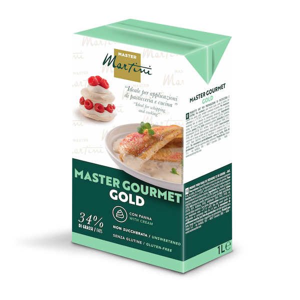 brik crema vegetale bivalente con panna master gourmet gold per professionisti