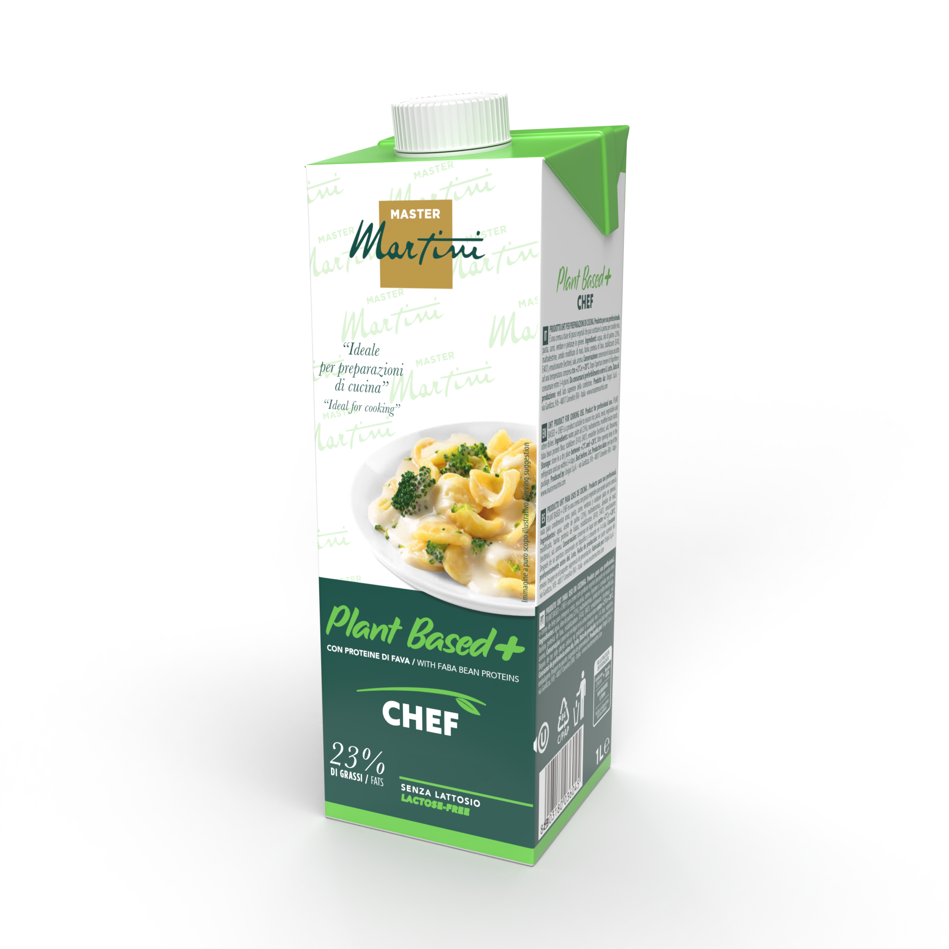 Brick di crema vegetale plant based plus senza lattosio 23% per professionisti