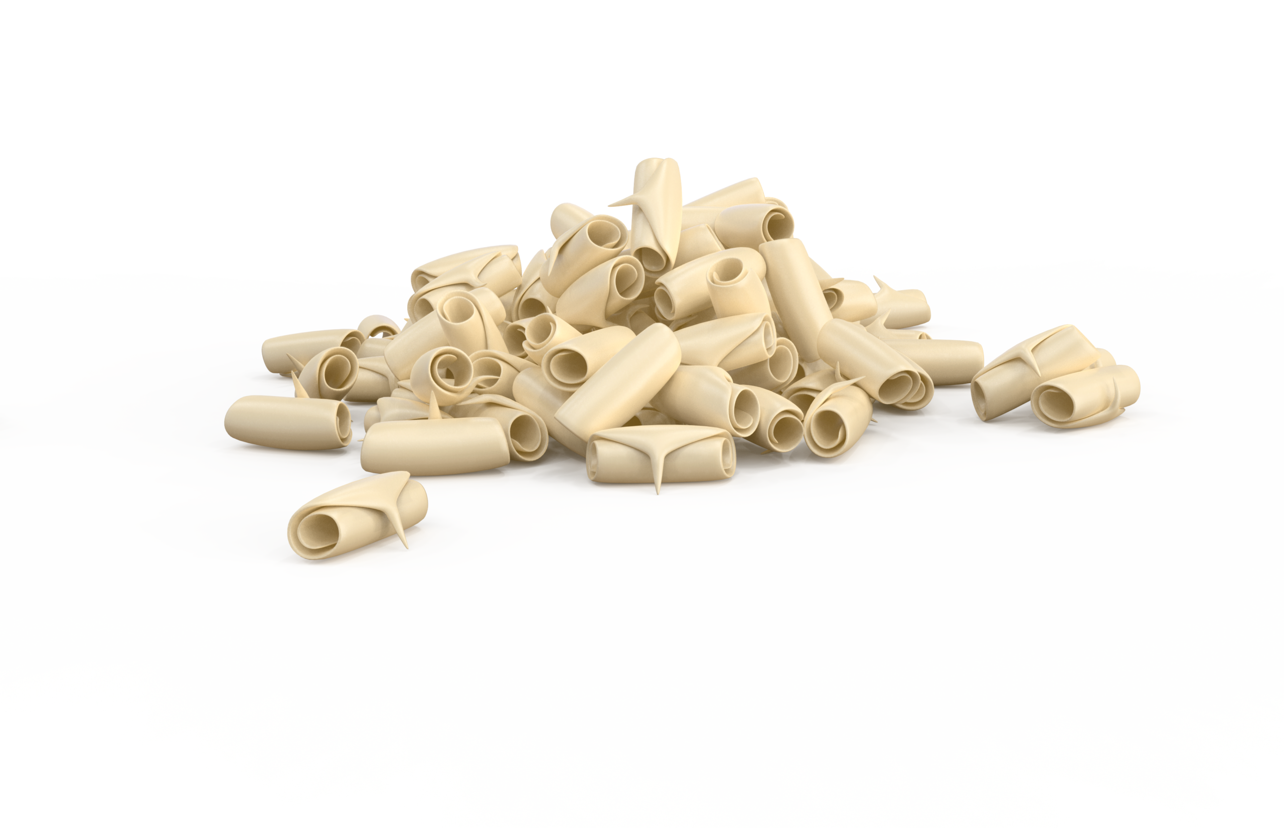 decorazioni cioccolato riccioli biancol