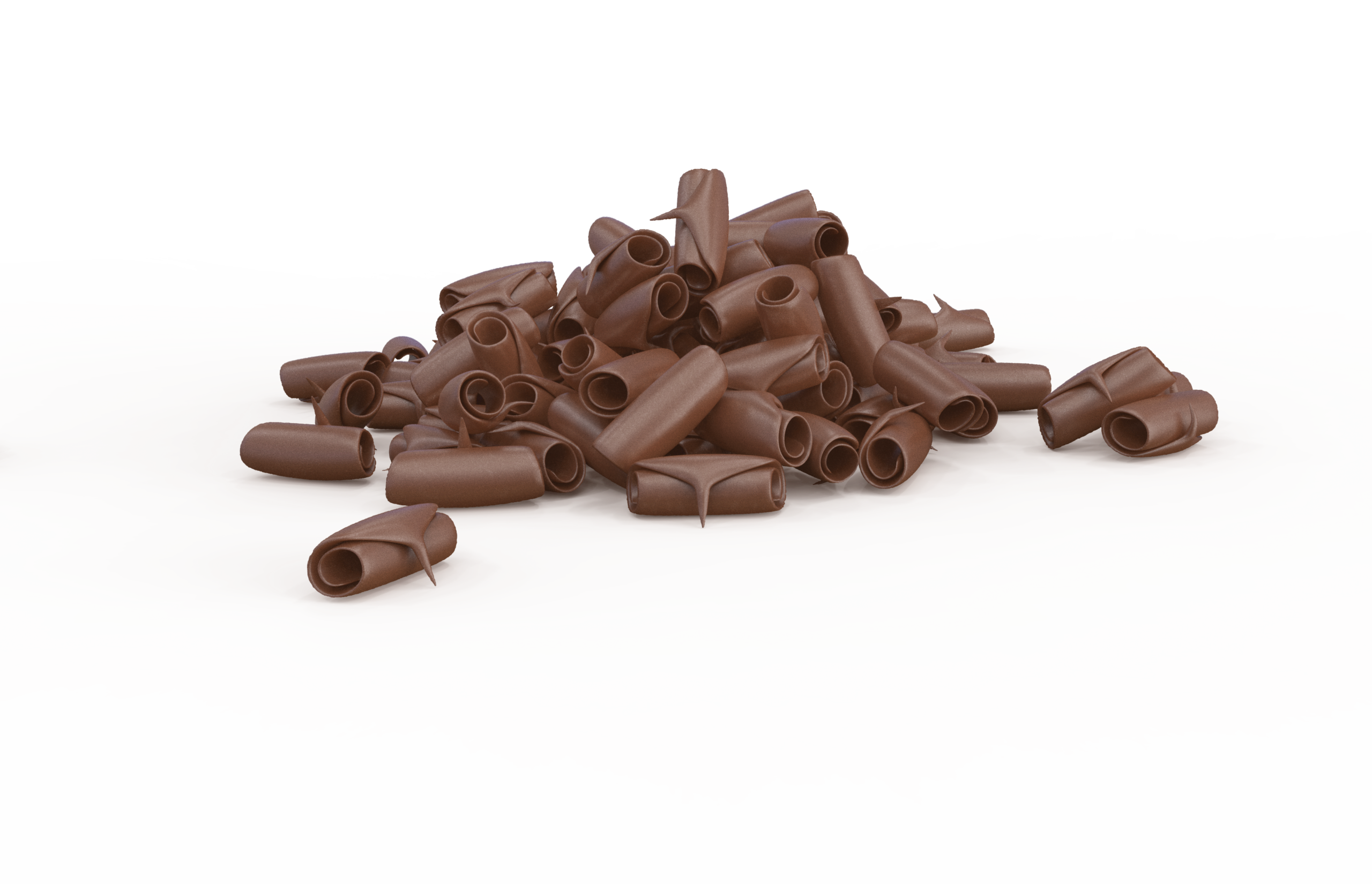 decorazioni cioccolato riccioli latte
