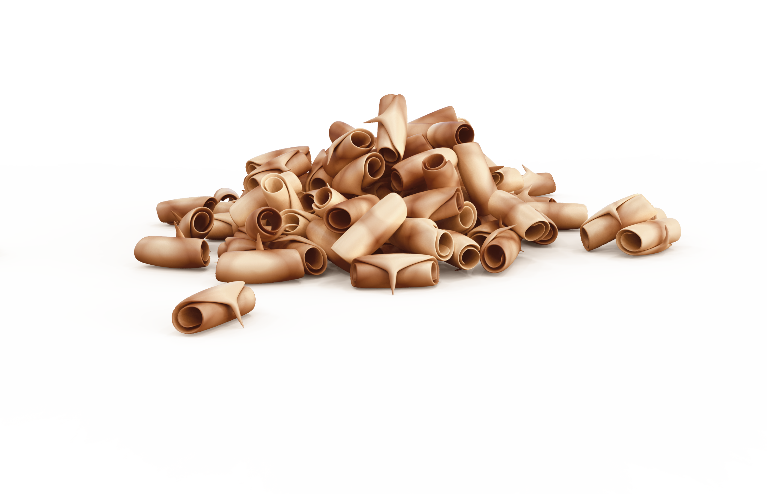 riccioli marmorizzati per decorazioni cioccolato