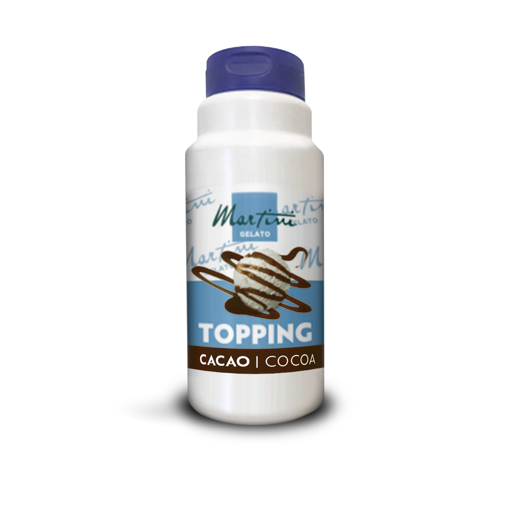 tubetto di topping al cacao per gelatieri professionisti